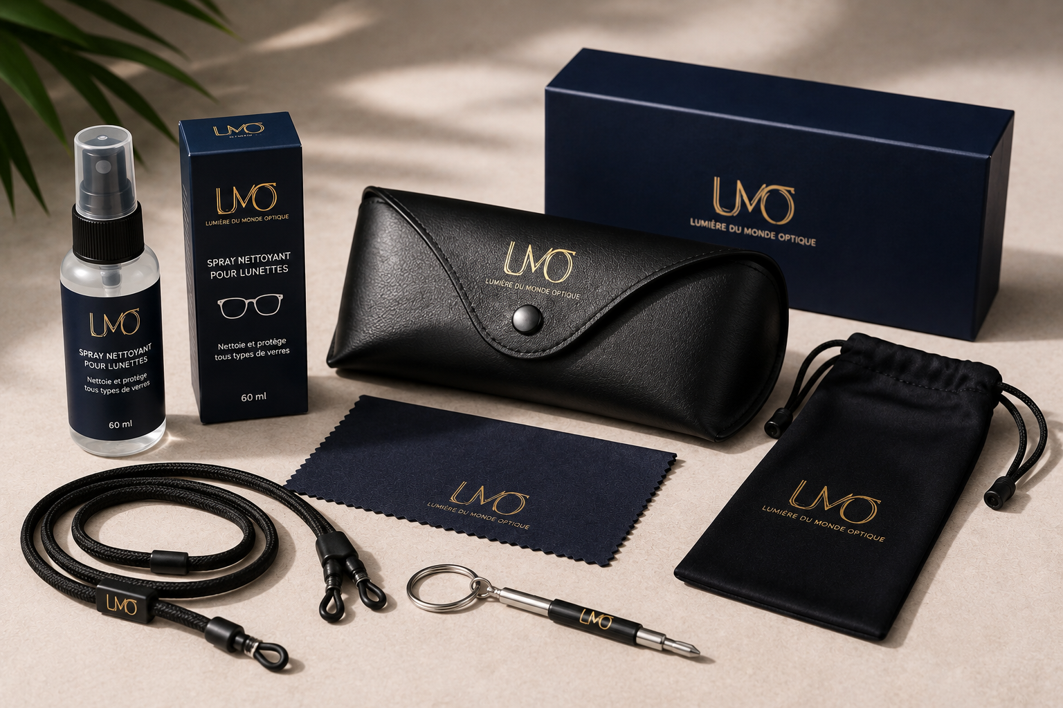 Collection d'accessoires optiques